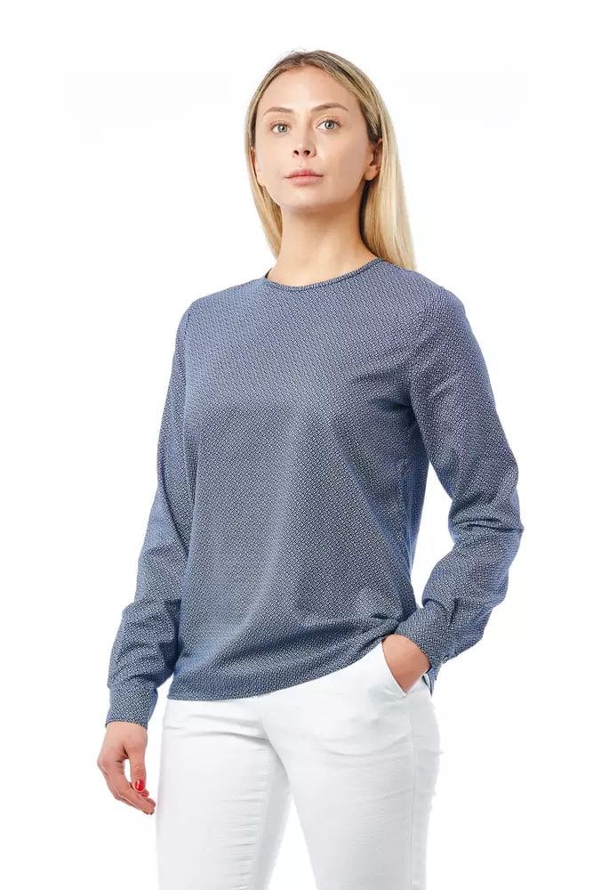 Bagutta Blue Cotton Women Shirt - Image 5