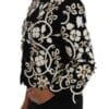 Dolce & Gabbana Floral Embroidered Crystal Wool Coat Jacket - Image 2