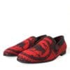 Dolce & Gabbana Torero-Inspired Luxe Red & Black Loafers - Image 3