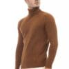 Alpha Studio Brown Alpaca Men Sweater - Image 2