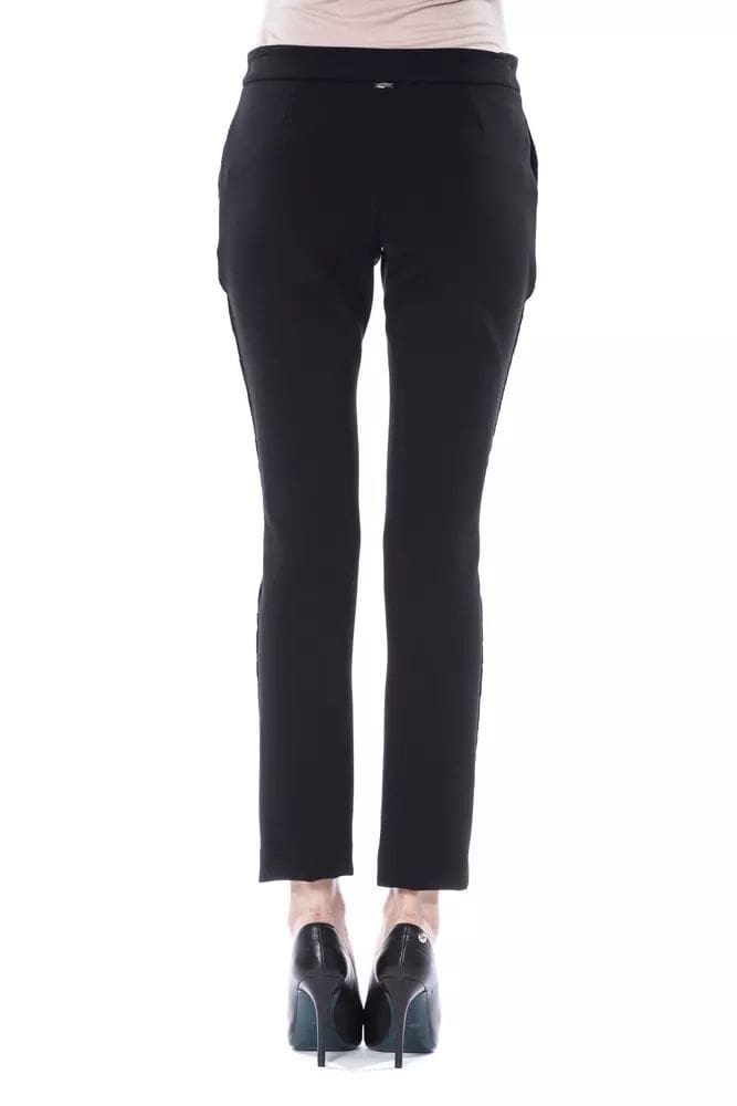 BYBLOS Black Polyester Women Pants - Image 3