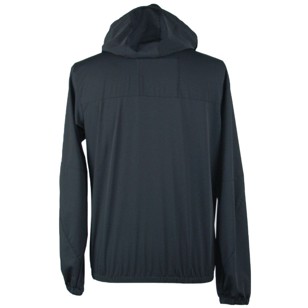 Emilio Romanelli Sleek Hooded Full Zip Jacket in Black - Image 2